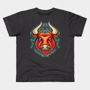 Pinstriped Bull Kids T-Shirt